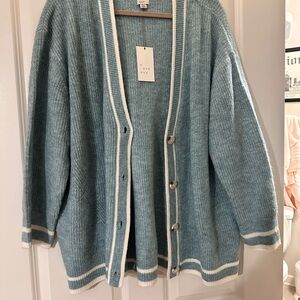 Blue cardigan NWT a new day